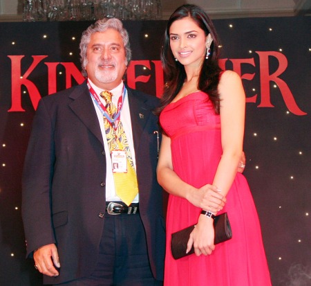 Deepika Padukone with Dr Vijay Mallya